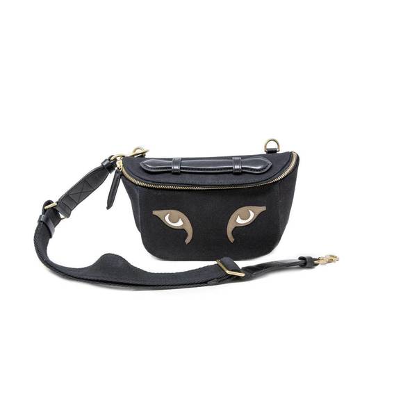 NEW INOUI EDITIONS women/men's gabriel eyes bag in black - Picture 1 of 6